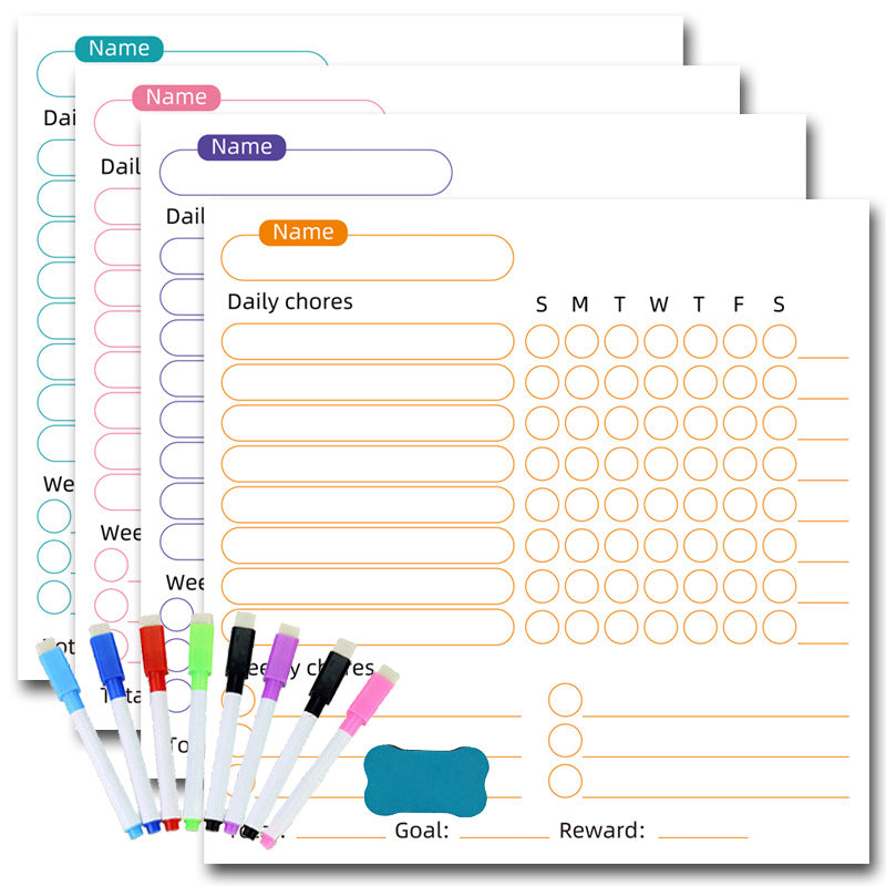 Memo Magnetic Monthly Calendar Housework Schedule Refrigerator Sticker