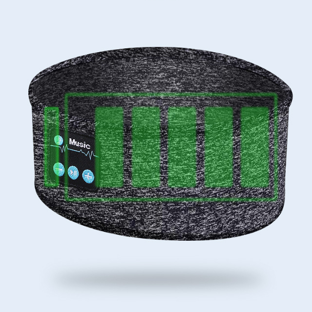 Wireless Bluetooth V5.0 Sports Headband With Music Call Stereo Shading Sleep Headband