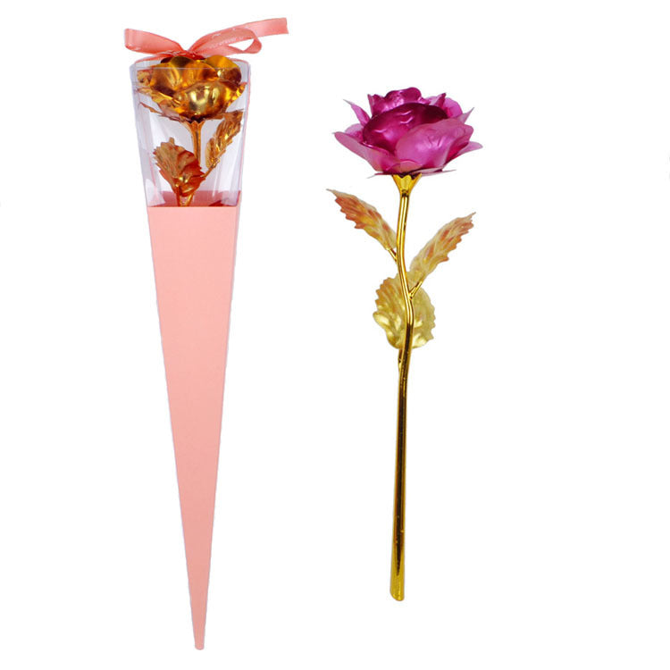 Gold Foil Rose Eternal Flower Teacher's Day Mother's Day Creative Gift