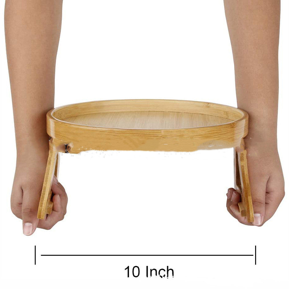 Potable Sofa Tray Table Wood Armrest Clip-On Tray Practical TV Snack Tray For Remote Control Coffee Snacks Home Accessories