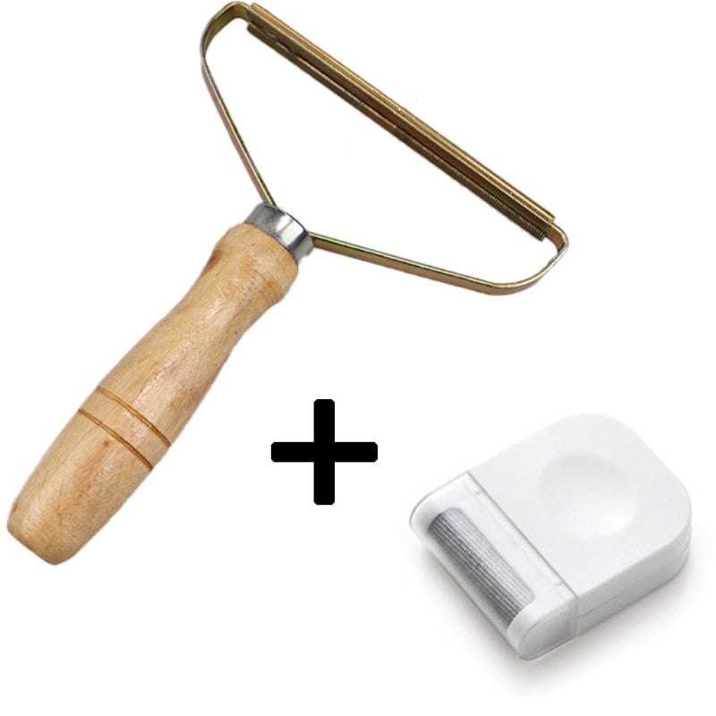 Multi-Purpose Hair Remover with Wooden Handle