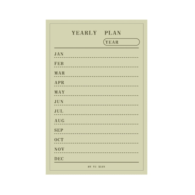 Daily Weekly Notepad Planner Tearable Message Memo Book