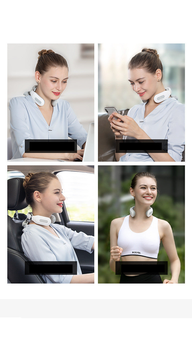 5 Modes Neck Massager Portable Electromagnetic Pulse Neck Massager With Heating Function Neck Relax For Pain Relief