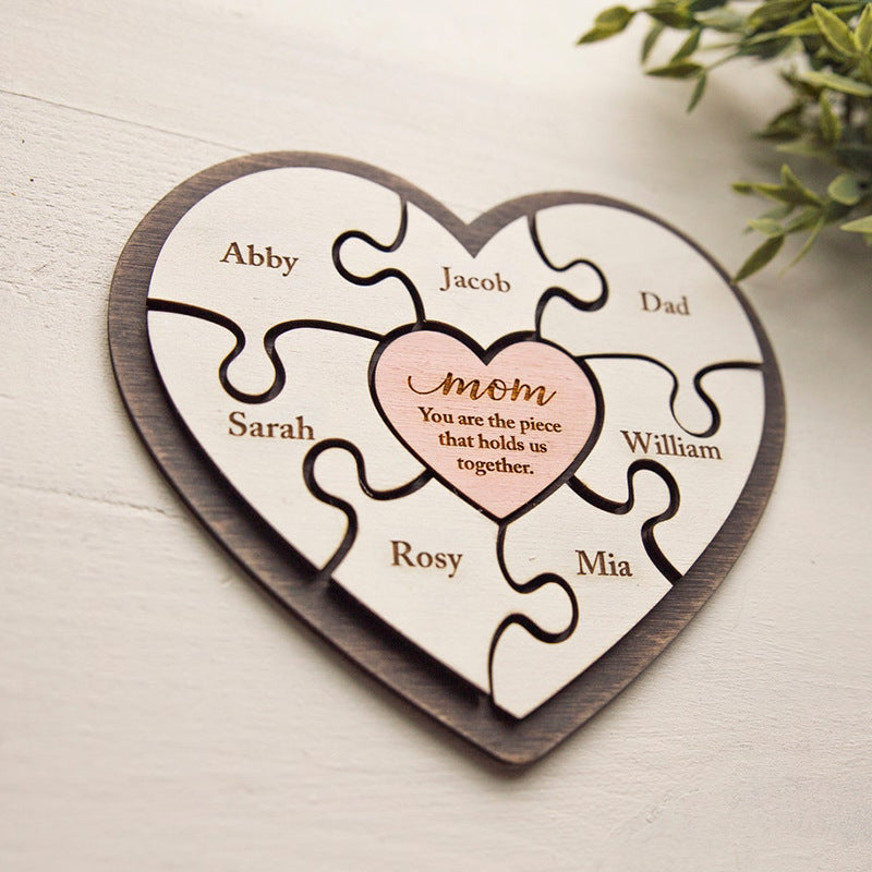 Personalized Name Wooden Puzzle Mother's Day Gift